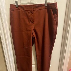 Express columnist pants. Like new. Size 12R. Dark rust.